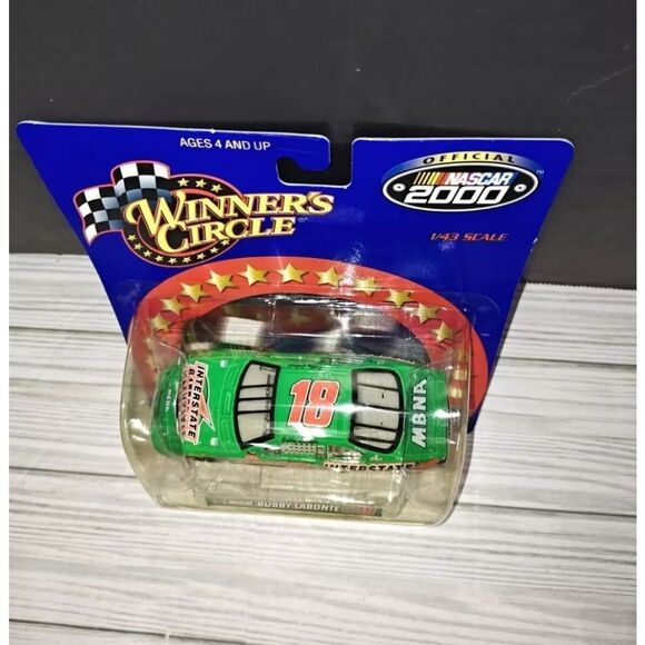 Winners Circle NASCAR Bobby Labonte #18 Diecast Car 1/43 Scale Vintage 2000 - Picture 2 of 7